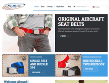 Tablet Screenshot of fly-belts.com